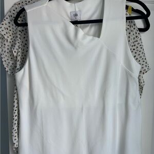 CAbi White Duchess Tank